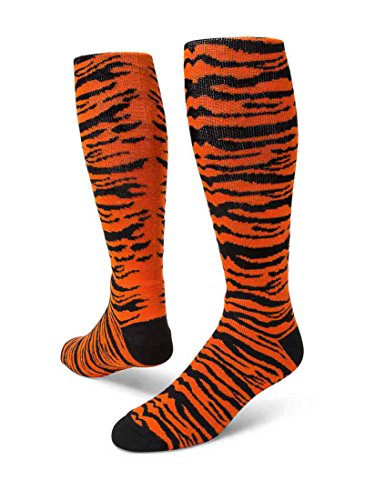 Red Lion Safari Knee-high Sock (Orange/Black - Medium)