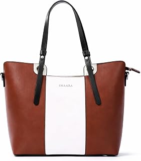 SMAARA Stylish Tote Bag for Women | Office Laptop Bag for Women | Premium Faux Leather Handbag | Large Shoulder Tote Purse... Price In India