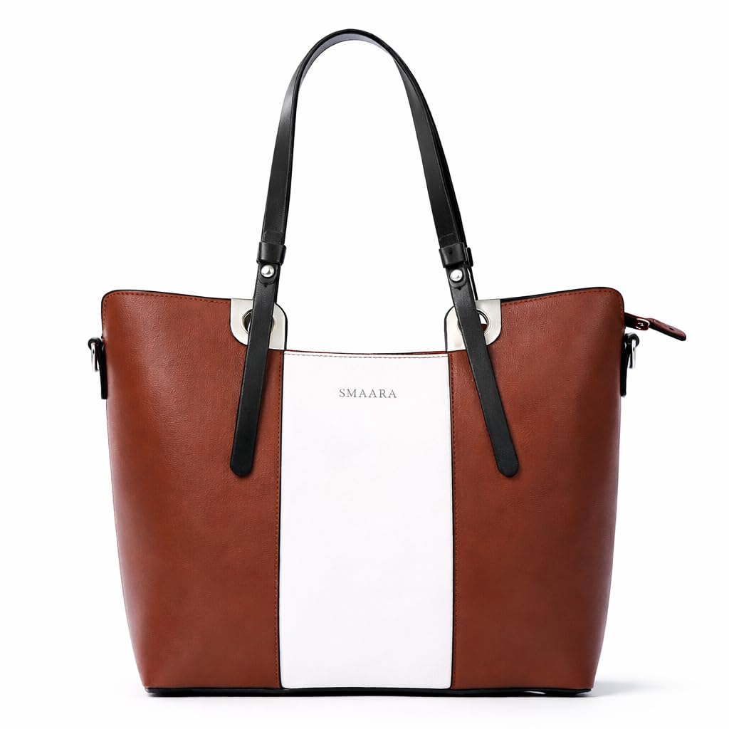 SMAARA Stylish Tote Bag for Women | Office Laptop Bag for Women | Premium Faux Leather Handbag | Large Shoulder Tote Purse... - Review, Price and Buying Guide