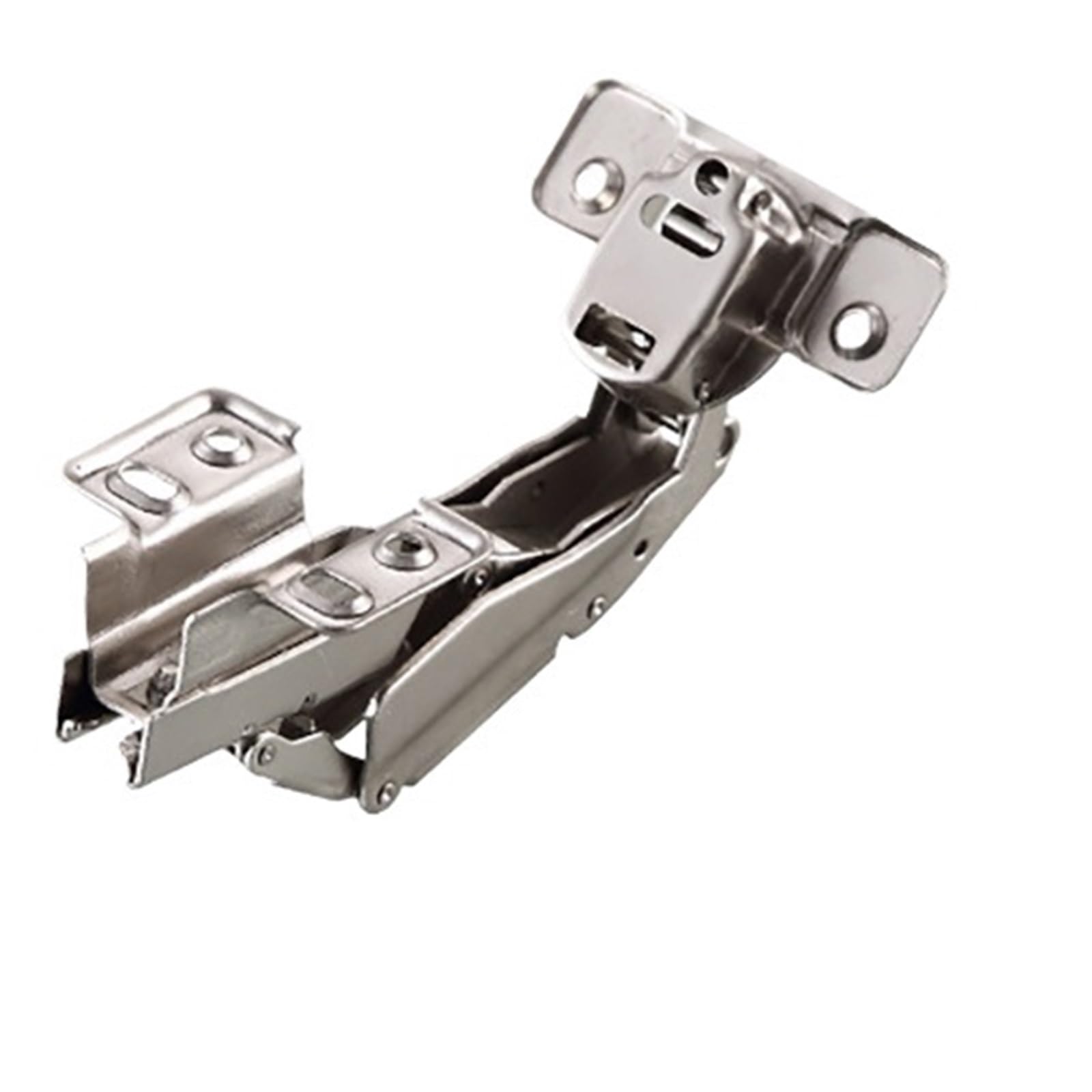Kdhcvkz Silver 1Pcs 175 Degree Cabinet Hinge Thickened Furniture Hinges