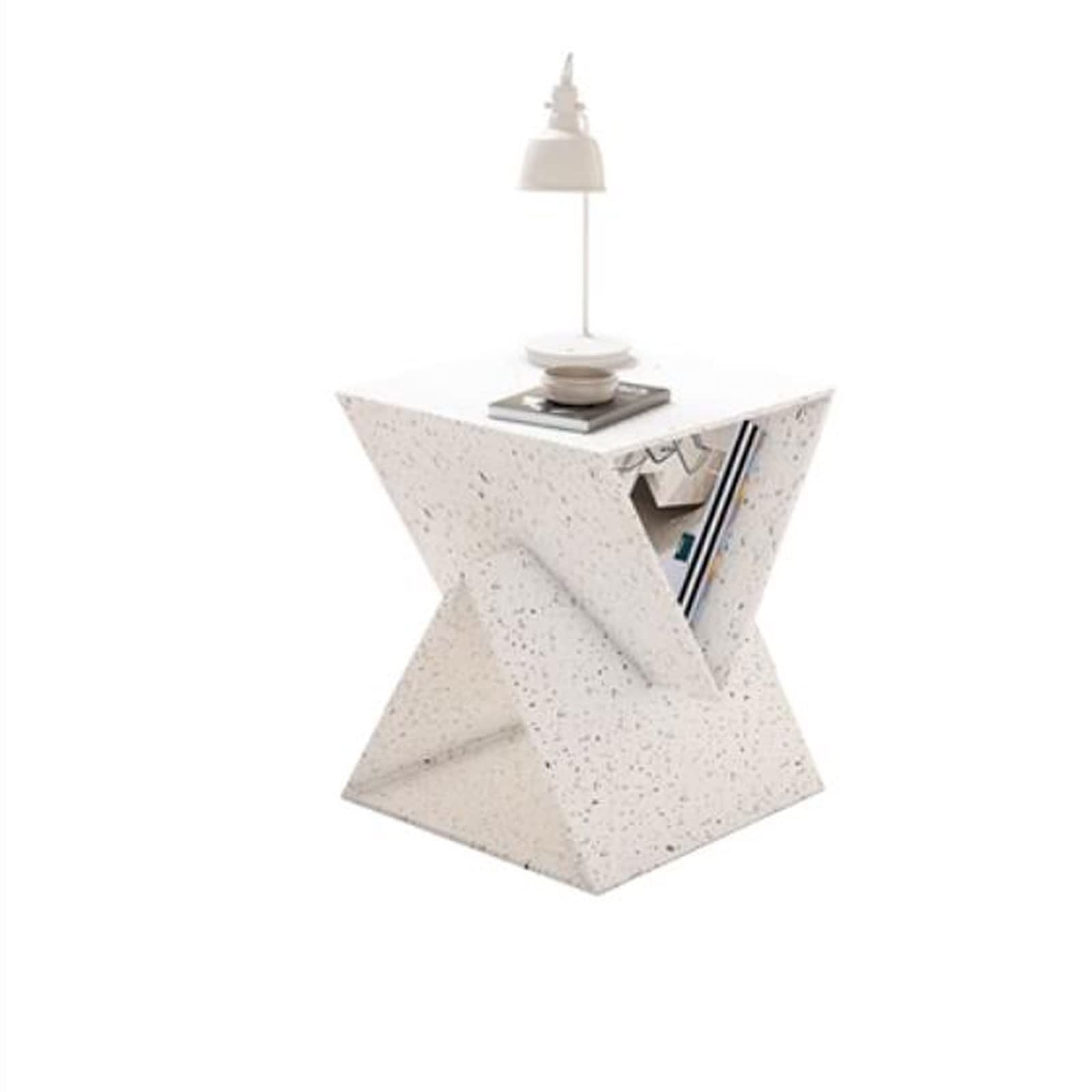 Table de chevet à 3 niveaux en métal au design minimaliste et durable