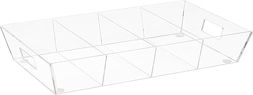 Miniatura 7 de Mind Reader Bandeja de aperitivos, organizador de encimera, bandeja de aperitivos, condimentos, sala de descanso, cocina, 19.25 pulgadas de largo x