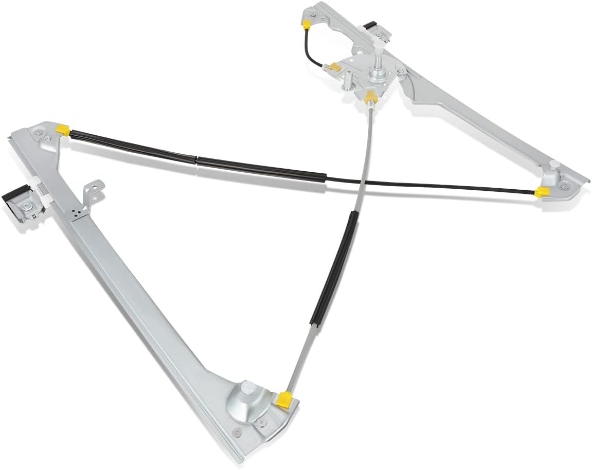 Factory Style Front Manual Window Regulator Compatible with Cadillac Escalade Chevy Silverado Suburban Avalanche GMC Sierra Yukon 99-07, Driver Left Side