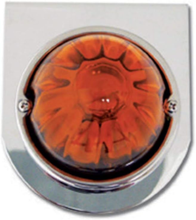 GG Grand General 82403 Chrome L Bracket with Blue Reflector Glass Light, 2 Wires