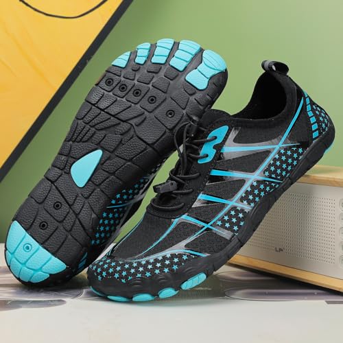 Image of Hike Barefoot Shoes Womens Men,Unisex Barefoot Water Shoes Breathable, Anti-Slip Hiking Footwear for Athletic Wide Toe Shoe Footwear for Hiking, Walking, Running, Yoga, and Water Sports