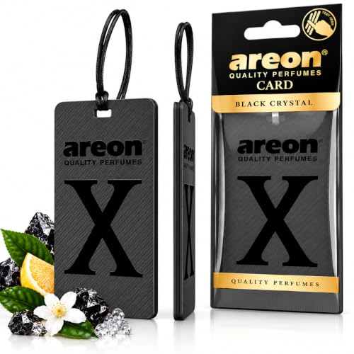 REON X Version Black Crystal Hanging Best Car Air Freshener - Long Lasting Scent for Car or Home - Long Lasting, Fresh, Luxurious Scent