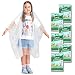 SINGON Disposable Rain Ponchos for Kids (6 Pack) - 60% Extra Thicker Men or Women Waterproof Emergency Rain Ponchos with Hood - Lightweight Universal Design - Clear Kids