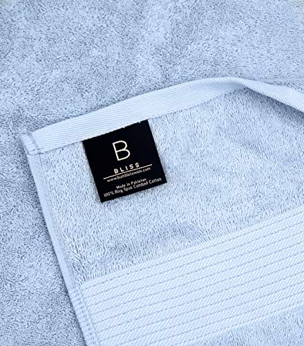 Image of Luxury Oversized Bath Towels | 650 GSM, 34 inch x 56 inch | Hotel Quality, Soft & Highly Absorbent | Quick Dry, Thick, Combed Cotton Bathroom Towels | Sky Blue - 4 Pack