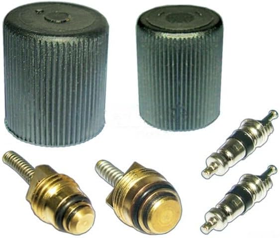 A/C System Valve Core and Cap Kit for 2011-2016 Ford Fiesta