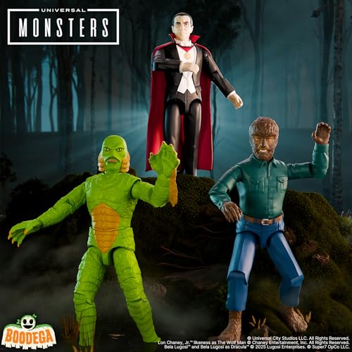 Image of Super7 Reaction+ Universal Monsters Dracula - 3.75 inch Dracula Action Figure with Accessory - Classic Horror Movie Collectibles and Retro Toys