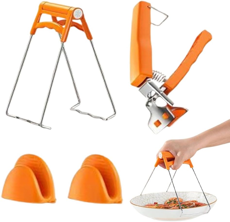 3 Pack Kitchen Tongs Bowl Dish Avoid Scalding Kitchenware Set