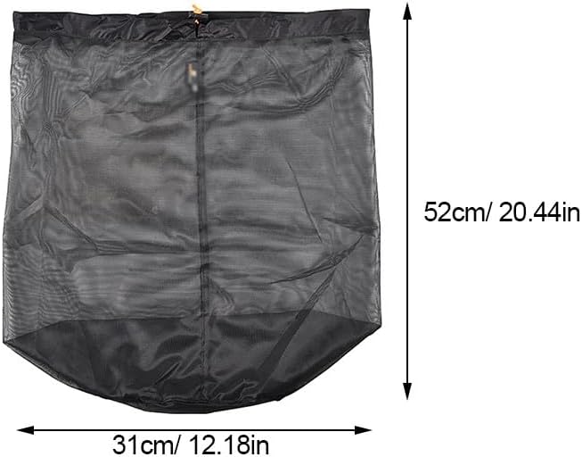Abaodam 2pcs Mesh Drawstring Bags: Multipurpose Storage Bags Camping Mesh Pouch for Gym Beach Balls Laundry Outdoor Camping Travel