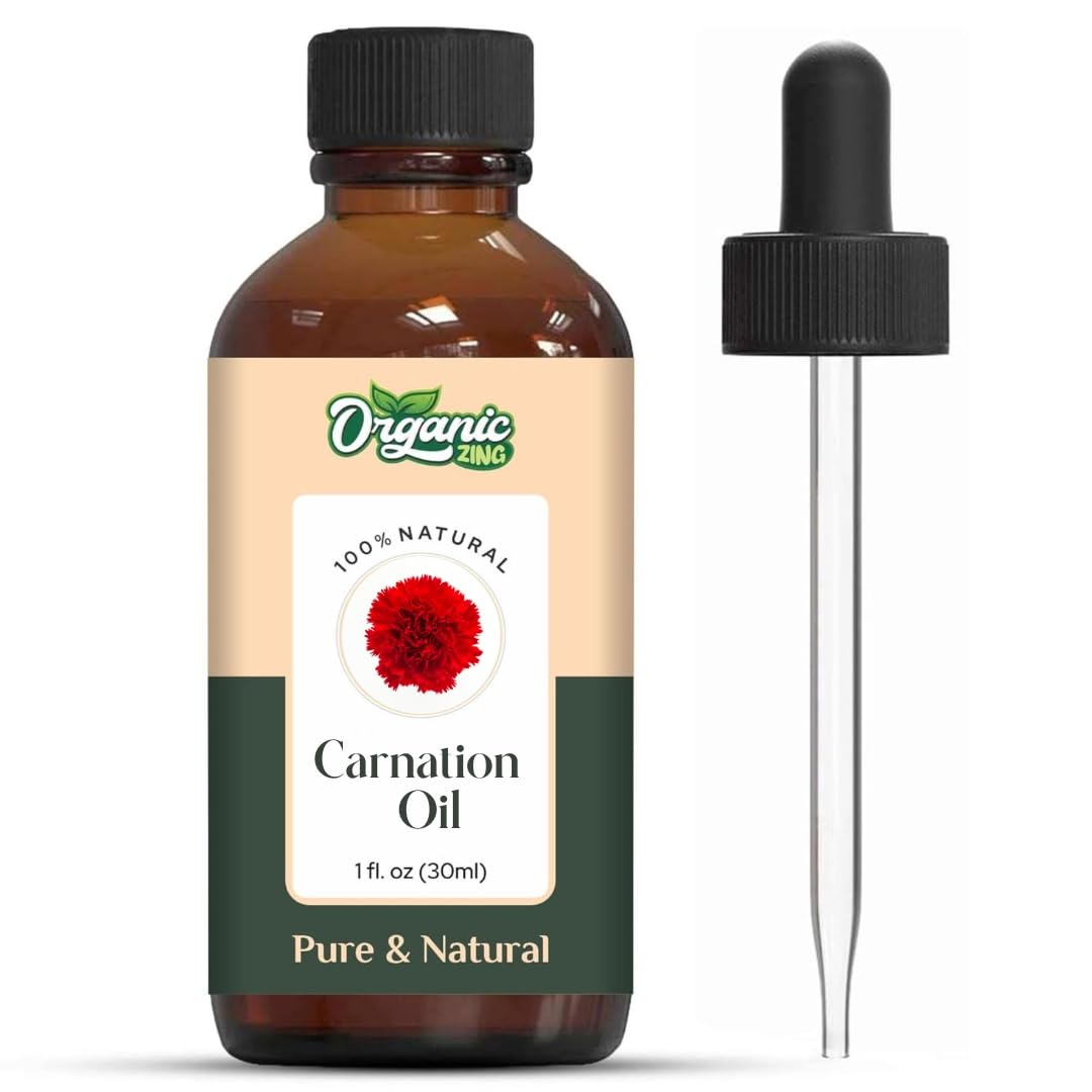 Organic Zing Top Selling Oils. (30ml, Carnation)