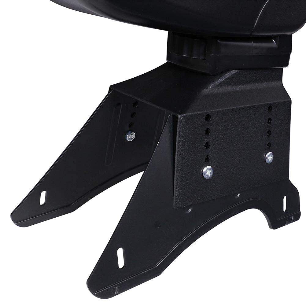 Bakaji Bracciolo Auto Universale Poggia braccio Centrale Regolabile in Eco Pelle Similpelle con Scomparto Portaoggetti Apribile Integrato Poggiagomiti Macchina basculante 37 x 25 x 13 cm Nero