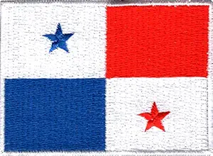 Patch:Hobby - Panama National Flag Patch Embroidery Sweing Badge 7cm x 5cm Imported from Malaysia.