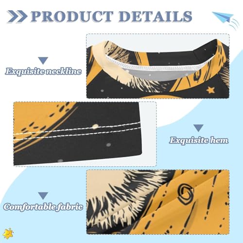 Boys Swing Shirts Galaxy Cat Small Cute Rashguard Short Sleeve Kids T-Shirts Sun UPF 50+3