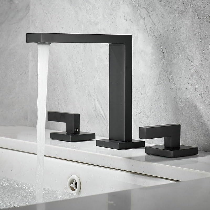 Mitigeur de salle de bain lavabo réglage précis eau chaude et froide chrome