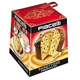 PIACELLI Classic Panettone with Raisins & Candied Orange Peel - Authentic Italian Delight Bread Cake with Plastic Cake Cutter - Holiday Cakes Ideal for Dessert and Gift - 900g/2lb