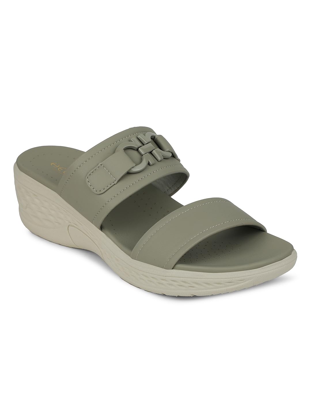 liberty Healers ZQ-FD-50 Casual Wedge Heel Sandal for Women With EVA Sole | PU Outsole | Comfortable and Cushioned Footbed | Durable Summer Footwear for Outdoor | Ideal for Everyday Wear-picture-3