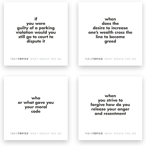 Miniatura 5 de TABLETOPICS ¿qué harías?: preguntas para iniciar grandes conversaciones