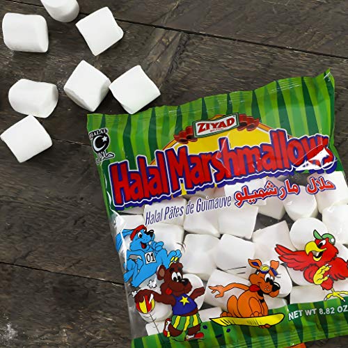 Ziyad Gourmet Halal Large Marshmallows, Pork-Free, Egg-Free, Dairy-Free, Gluten-Free, Perfect for Holidays and S’mores! 8.8oz - Thumbnail 2
