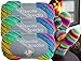 Produktbild Gründl 3x100 Gramm Filzwolle Spectra aus 100% Schurwolle, (Sparset 05 Regenbogen Mix) inkl. Strickanleitung für Filzhausschuhe + 3 Strasssteine zum aufnähen