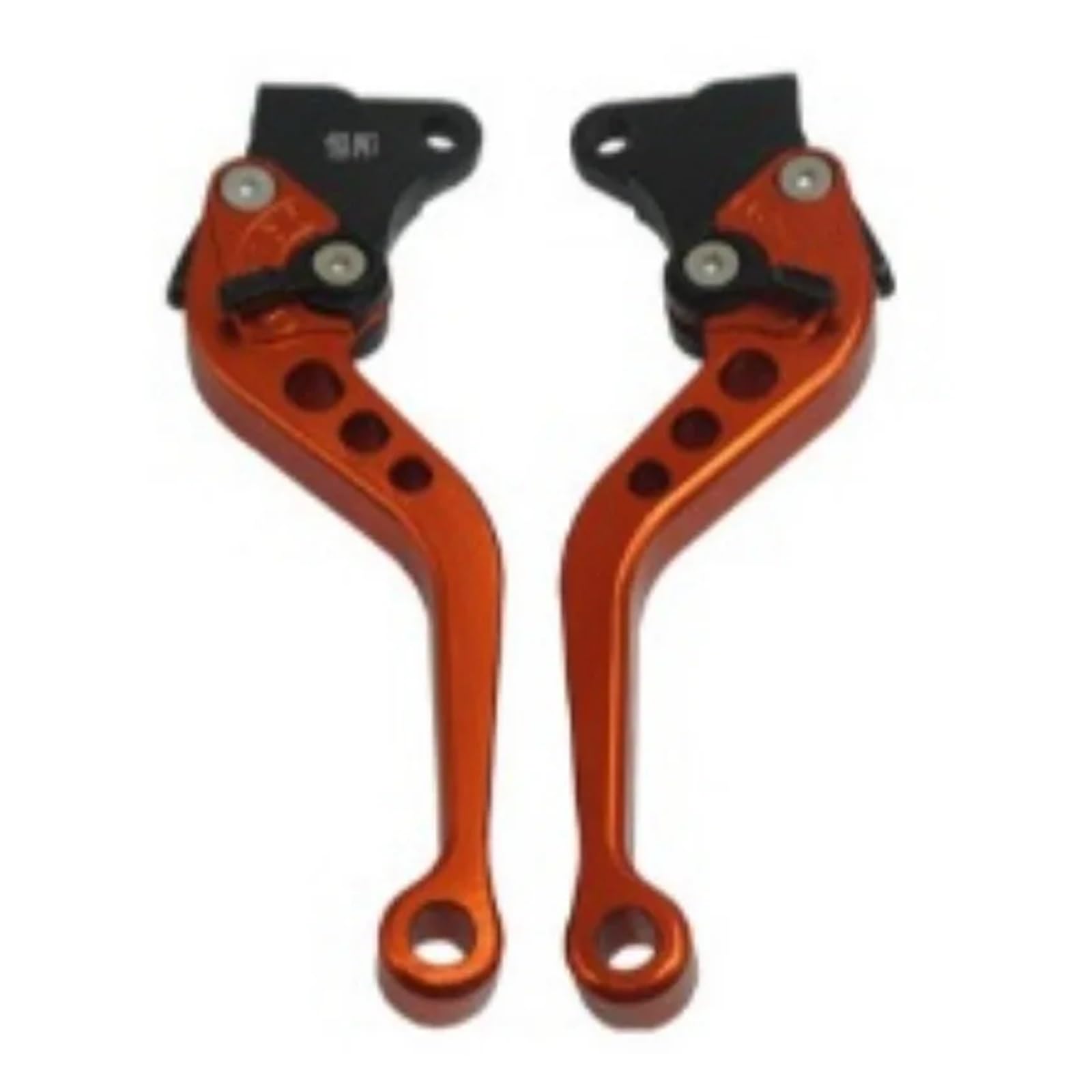 ZhanNuoBHd Brake Clutch Lever for CG125 Motorcycle Brake Handle Motorbike Modification CNC Clutch Drum Brake Lever Handle Adjustable Handlebar Set(Orange)