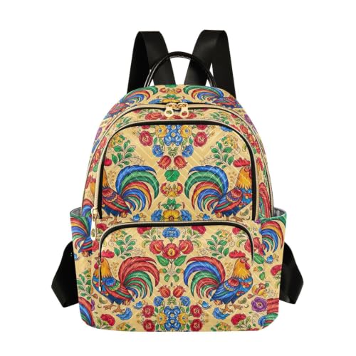 Sac à dos matelassé femme en polyester à fermeture zippée