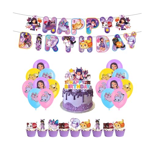 Deco Compleanno Aphmau Compleanno Decorazione Aphmau Festa Compleanno Aphmau Palloncino Feste Aphmau Meemeows Palloncino Festa Aphmau Cat Topper Torta