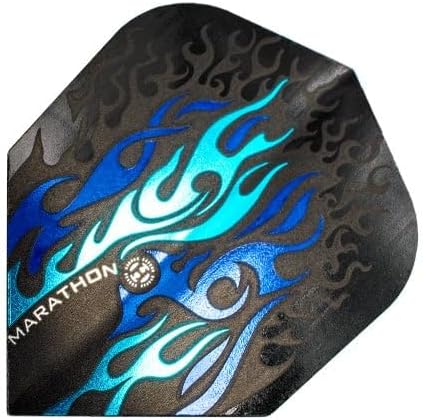 Harrows Marathon Dart Flights, Blue Flame