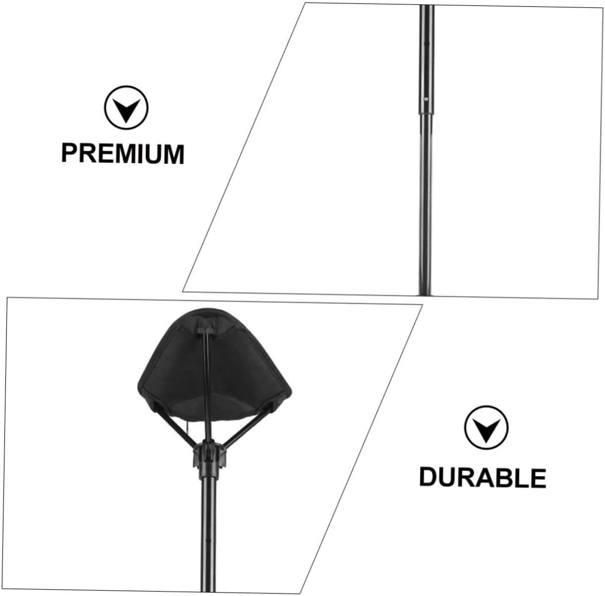 Yardwe 1pc Folding Chair Outdoor Chairs Stool Portable s Home Stool Portable Hiking Camping Foldable Outdoor Folding Telescopic Carry Nylon