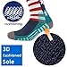 BUENWAZ Baseball & Softball Socks, Knee High American Flag Athletic Socks, Moisture-Wicking, Cushioned, for Men & Women