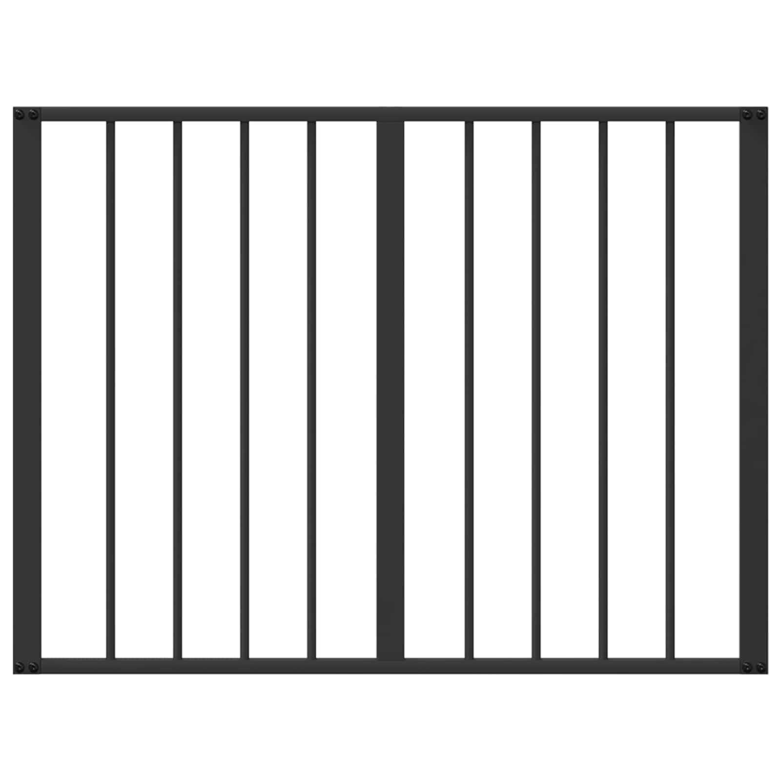 Portería para perros de acero galvanizado negro, 4 unidades de 80 x 60 cm, plegable y portátil, para cachorro y perro, como parque seguro, protección interior y exterior, valla flexible para