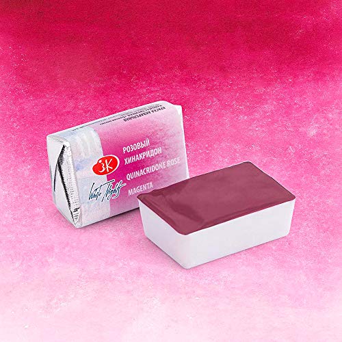 St Petersburg White Nights Watercolour : Full Pan Quinacridone Rose by White Nights Watercolour