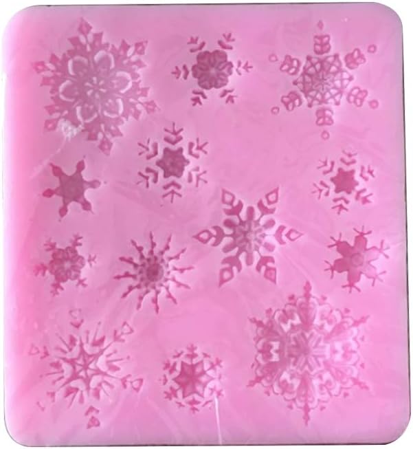 stampo in silicone per fiocchi di neve fondente