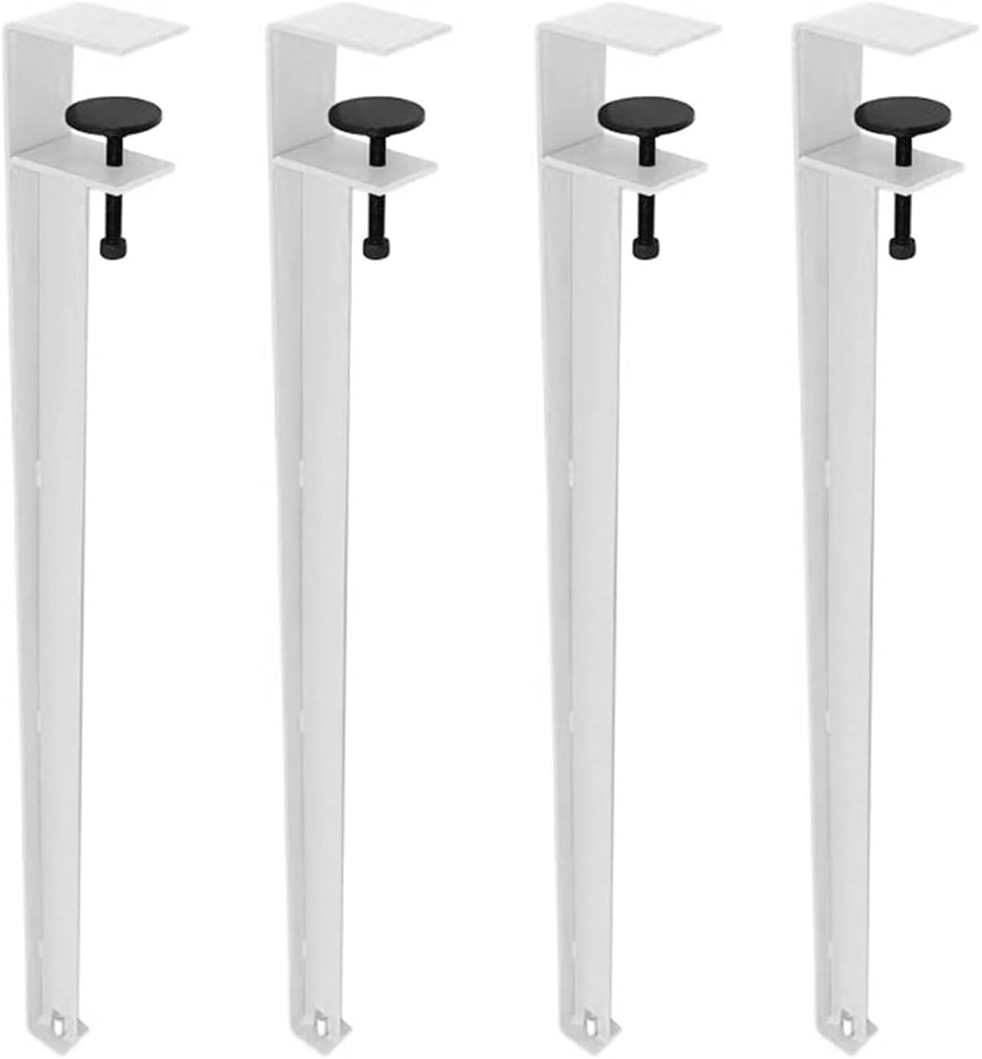 Table Leg 4PCS Metal Table Legs Table Clamp Legs, F-Shape Adjustable Dining Desk Legs, for Coffee Table Furniture Console Table Legs(A)