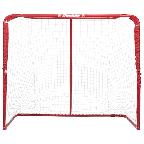Franklin Sports Youth Street Hockey Net - Indoor Outdoor Steel Hockey Goal for Kids Roller Street - Easy Assembly - 54