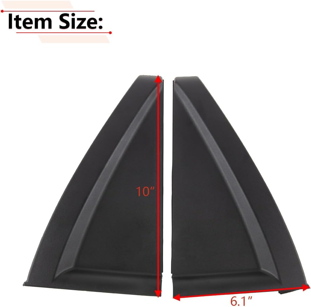 RLB-HILON 1Pair Delta Molding Compatible with Kia Sportage | for 2005 2006 2007 2008 2009 2010 Year, for 83830-1F001 83840-1F001 Left Drive Side and Right Passenger Side