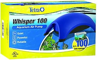 Tetra 77850 Whisper Air Pump, for Aquariums, Quiet, Powerful Airflow, 60 to 100-Gallons