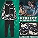 Get Trend Fortnite One Piece Pajamas for Boys, Teens, Fleece Jumpsuit, Hooded Sleepwear, Cozy Gamer PJ, Loungewear PJs, Gifts for Boys (11-12 Years, Black Camo)