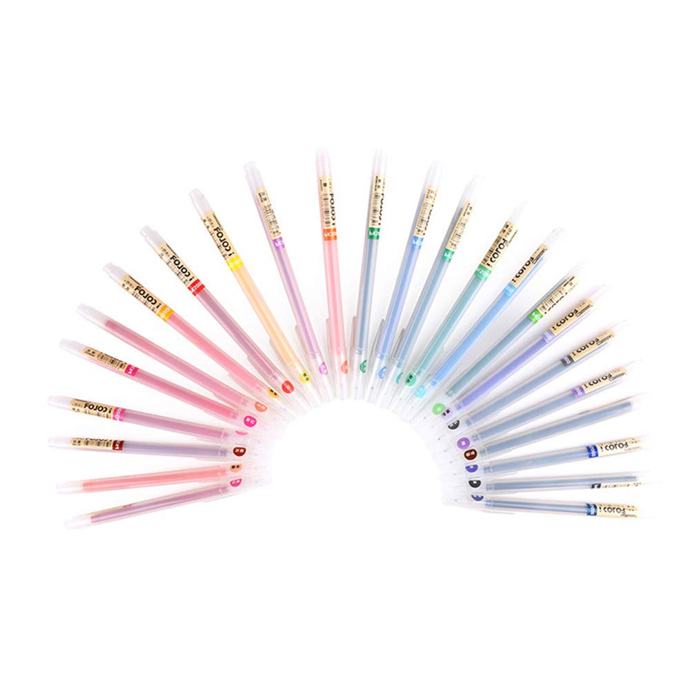 VIDOO 12/24/36 Farben Aquarell Stift Malerei Hand Pen Gel Stift 0.3 mm Art Pen Set Büro Schule liefert - 24 Pcs