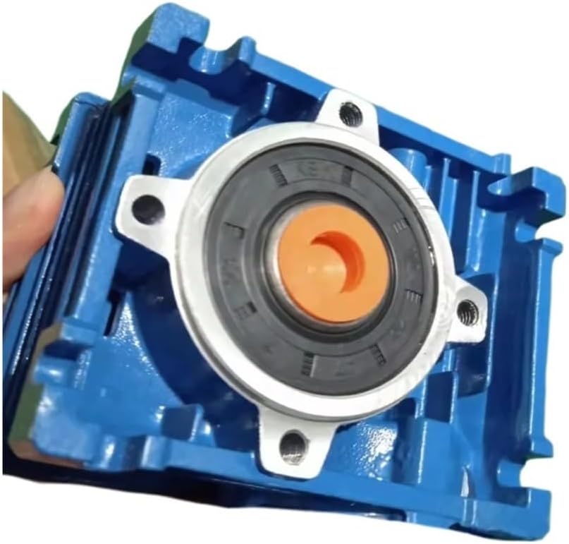 Speed Reducer 5: 1-80: 1 Worm NMRV030 12mm Input Shaft for 90 * 90mm Square Flange Motor(Ratio 50 to 1)