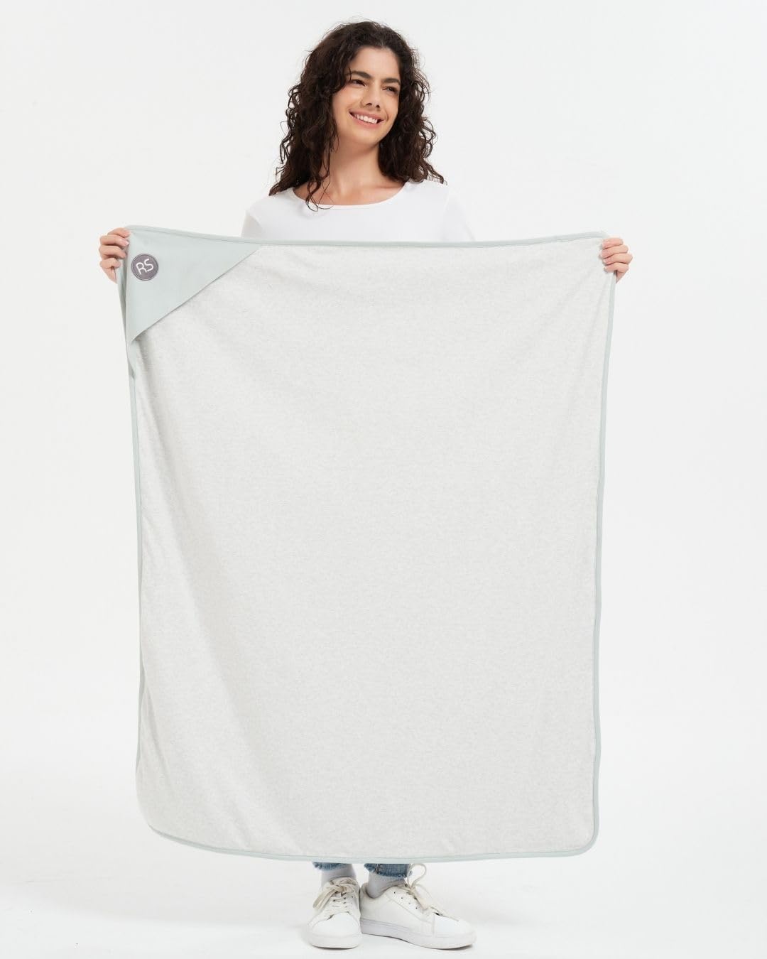 Radia Smart® Ultimate 100% Organic Cotton 5G Blocking, EMF Protection Baby Blanket, Pregnancy Belly Shielding, Black RF Radiation, Large 43 x 35
