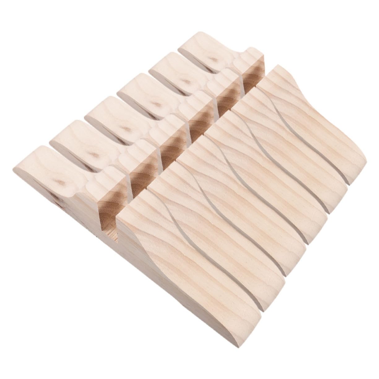 Base de support bois Mikinona pour paravent stable lot de 6 pièces pour entrée