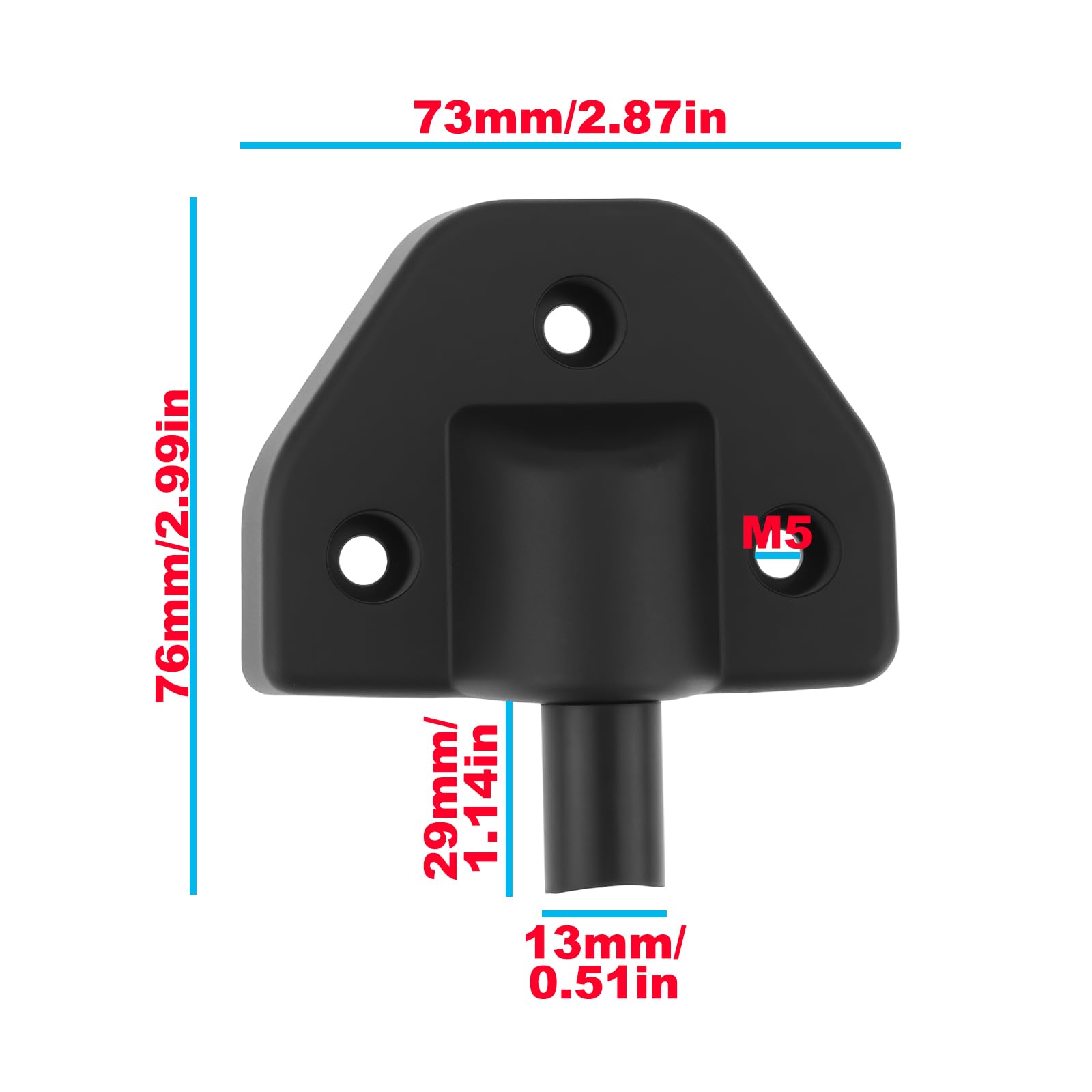 1x Support de Roulement Gauche pour Cache-Bagages de Coffre de Voiture 9Y3867777A1E0 Compatible avec Porsche Cayenne 18-24 Plastique Noir