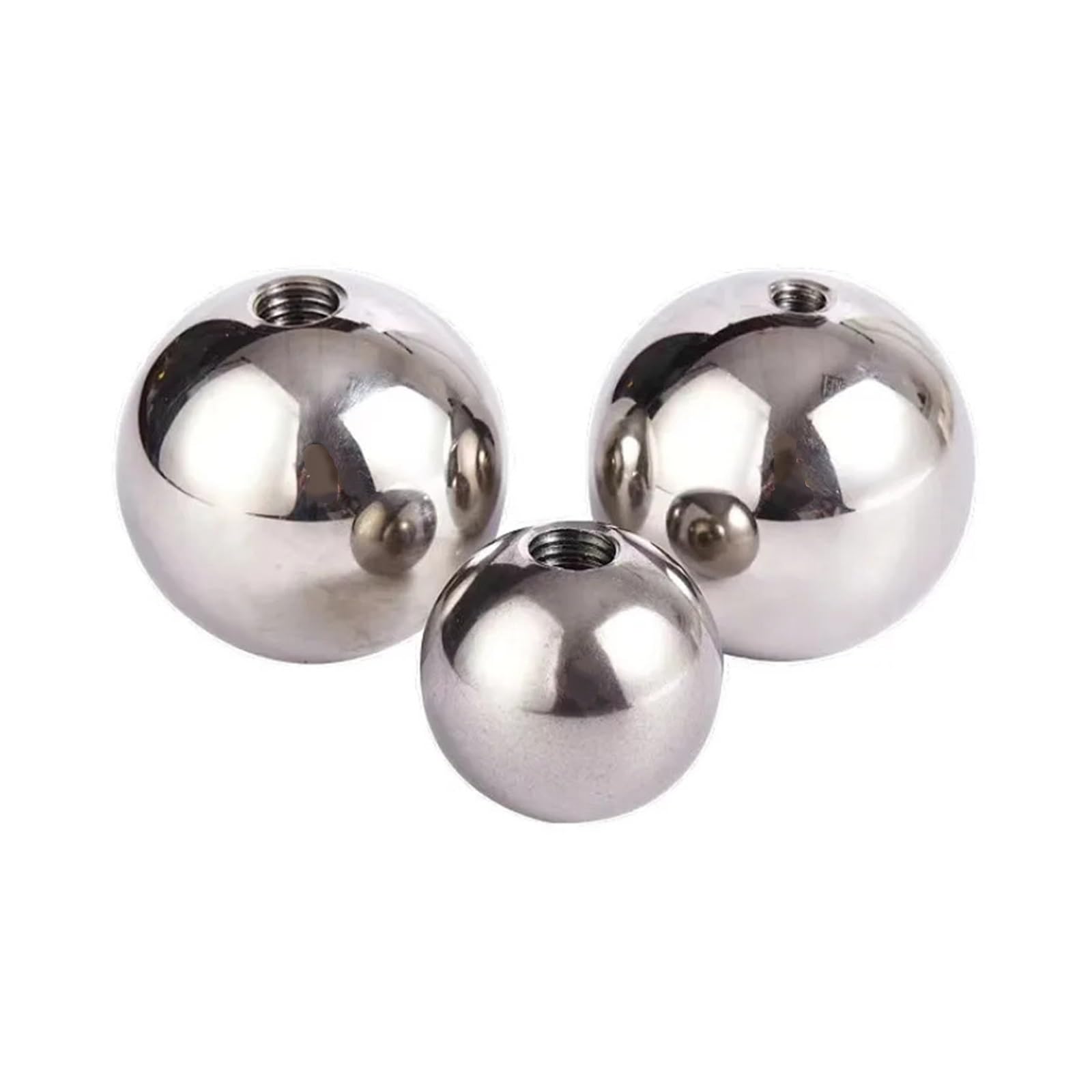 Filettatura metrica femmina M2 M2.5 M3 M4 M5 M6 M8 M10 OD 5-60mm sfere filettate a mezzo foro sfera di perforazione in acciaio inossidabile 304 foro cieco(OD 8mm,M2.5)