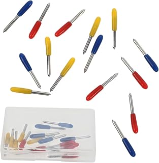 GRIRIW 15pcs Professional Plotter Cutting Tool Replacement Cutters for Vinyl Fabric Cutting
