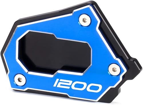 Miniatura 12 de Modeer Motocicleta CNC Kickstand lateral soporte ampliar almohadilla de extensión para R1200GS LC Adventure 2013-2024 R1250GS Adventure Rallye HP