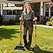 ROIUBPO Pooper Scooper, Extra Large Long Handle Dog Pooper Scooper for Dogs Heavy Duty, Pet Supplies Stainless Metal Tray, Spade and Rake Set, Use on Grass, Dirt or Gravel