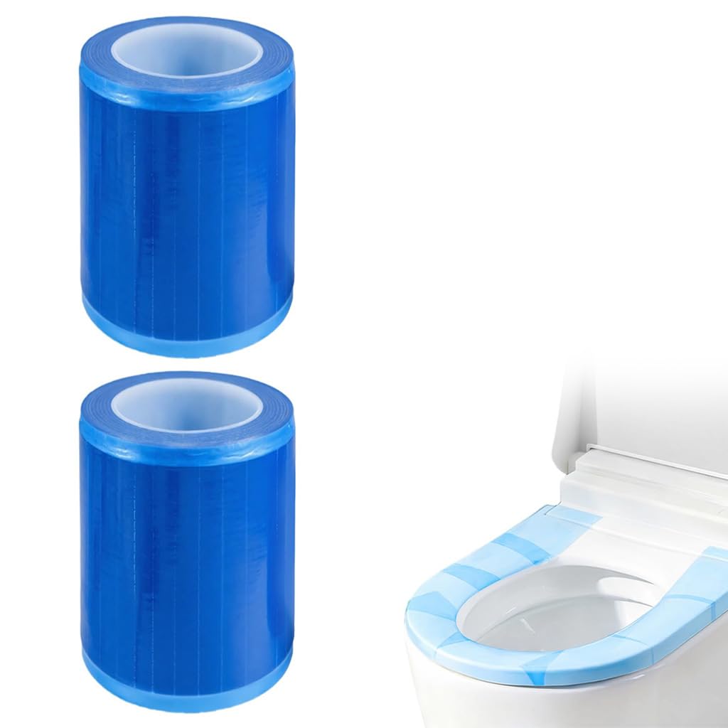 Serplex® PE Waterproof Toilet Seat Cover Film Roll, 100 Pcs Single Use Hygienic Toilet Seat Covers, Sanitary Seat Protector for Public Restrooms & Travel-image-31